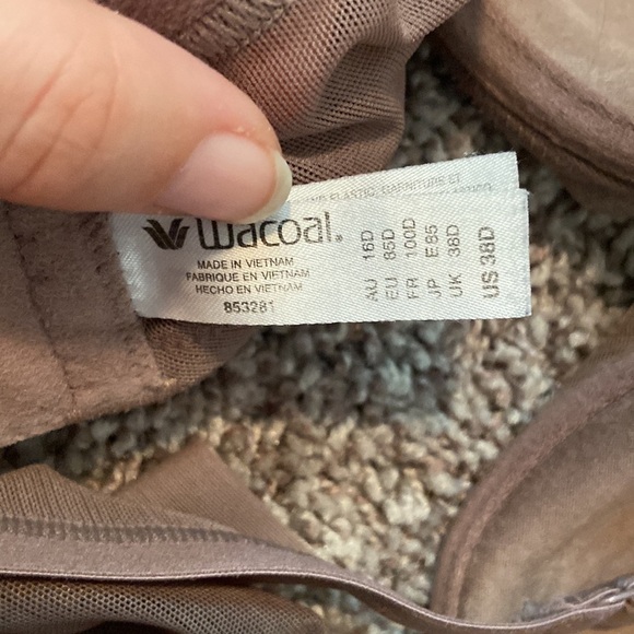 Wacoal mauve full coverage bra 38D - Picture 3 of 3